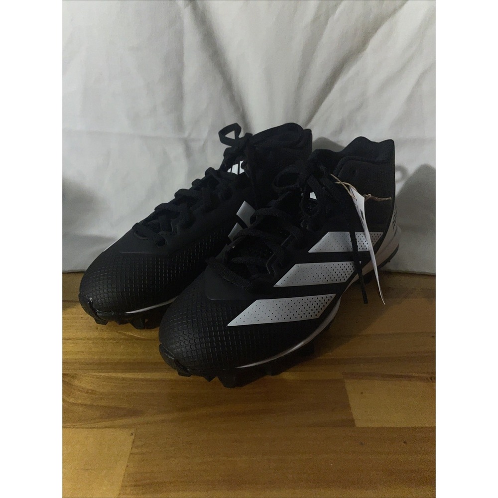 adidas Adizero Impact.2 Youth Football Cleats - Black & White - IE3996 Size 4.5 - Picture 2 of 8
